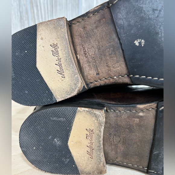 Bed Stu Cobbler Series Studded Distressed Brown Leather Lace-Up Boots Size 8.5 - Picture 11 of 15